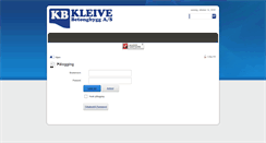 Desktop Screenshot of kleivebetong.minportal.no